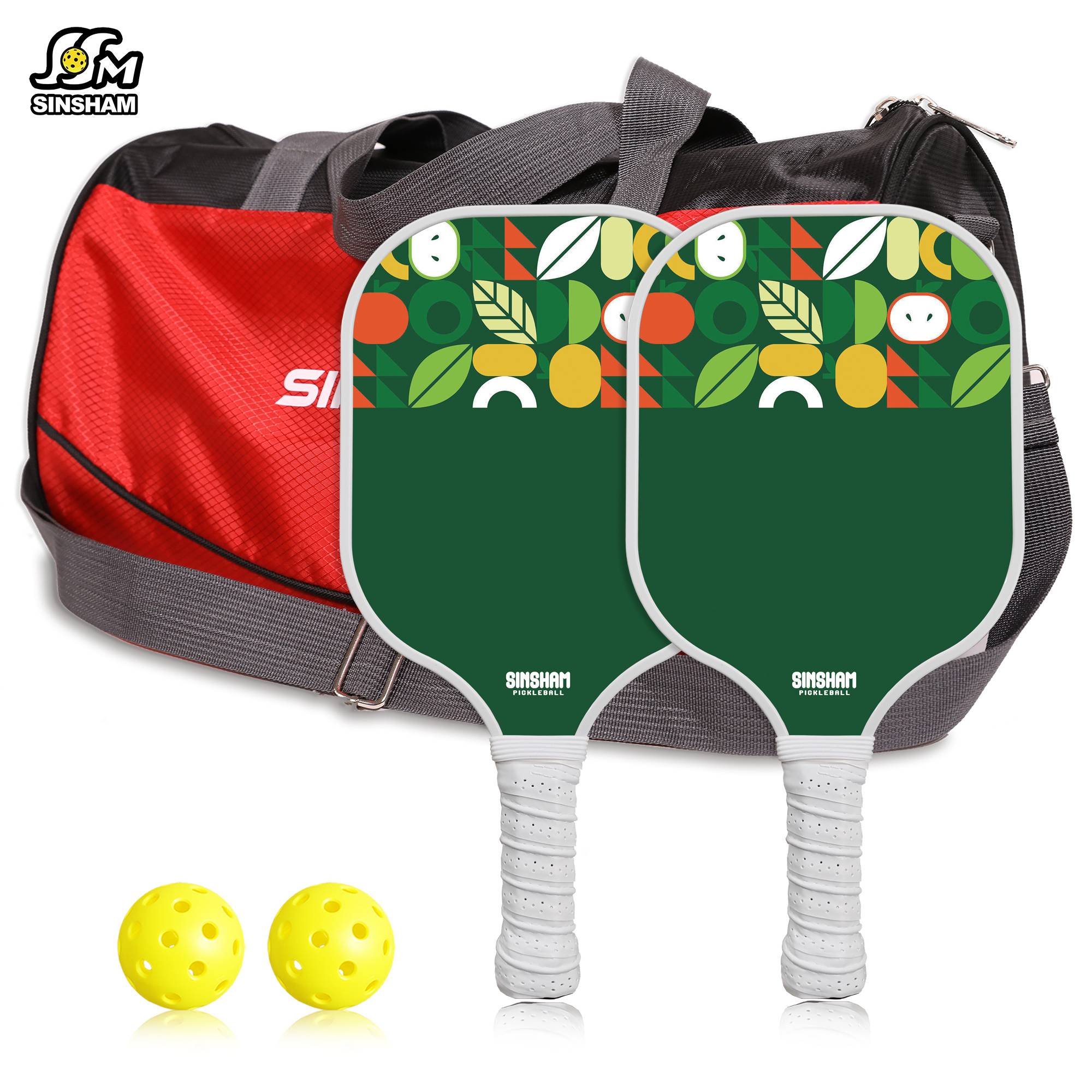 Green hopes 2 shot sets to carry 1 handbag and 2 goals